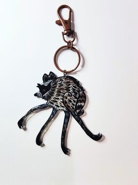 Hand painted Jimothy Bag Charm Keychain - OOAK